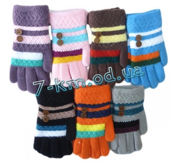 Перчатки для мал/дев ZinA30 акрил 10 шт (8-14 лет)