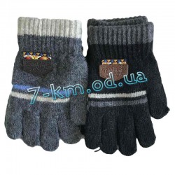 Перчатки Гуцул от "MOZ.ART" для мальчиков Zin_E23 шерсть двойная 12 шт (4-6 лет)