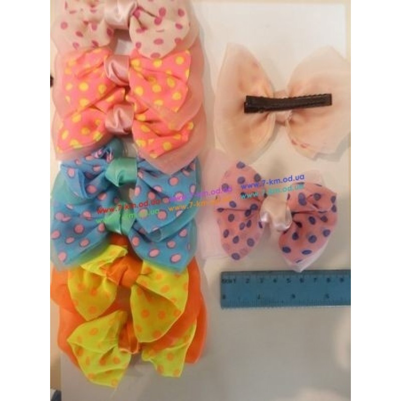 Зажим для волос BIG6712 ткань 12 шт