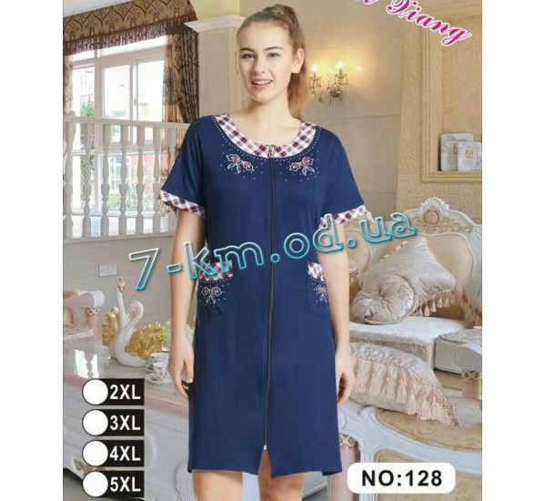 Халат женский летний ZeL1396.128 коттон 4 шт (2XL-5XL)