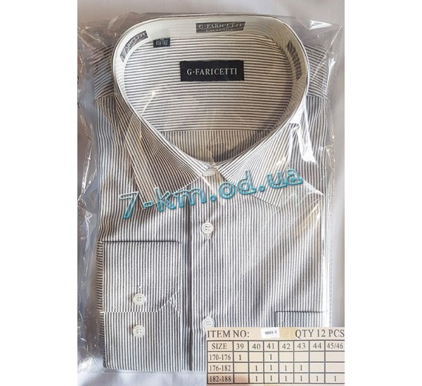 Рубашка мужская RaPa020254 коттон 12 шт (39-46 р-р)