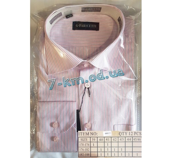 Рубашка мужская RaPa020268 коттон 12 шт (39-46 р-р)