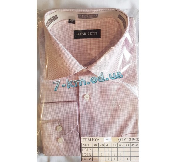 Рубашка мужская RaPa020247 коттон 12 шт (39-46 р-р)