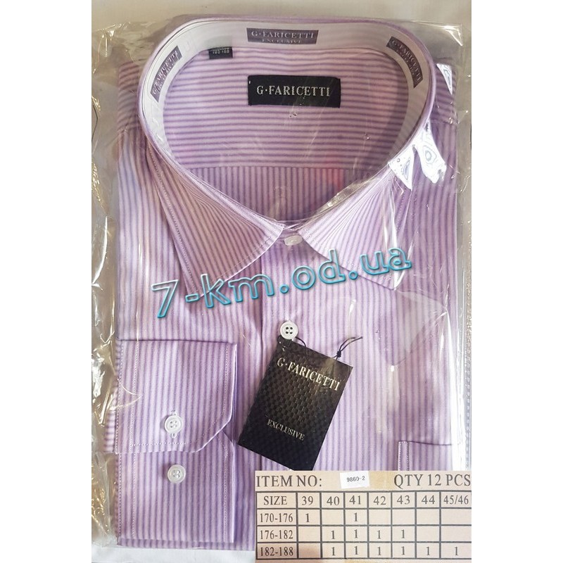 Рубашка мужская RaPa020267 коттон 12 шт (39-46 р-р)