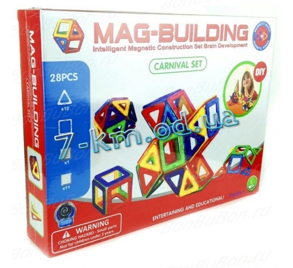 Магнитный конструктор ShopAD-28 Mag-Building 28pcs