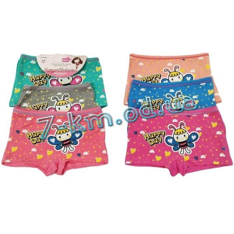 Трусы для девочек TeS281212 коттон 12 шт (2-10 лет)
