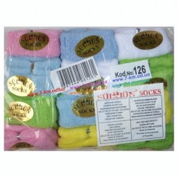 Шкарпетки для немовлят Vit126 махра 12 шт (0-6 міс)