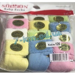 Шкарпетки для немовлят (Туреччина) ViT_126a махра 12 шт (0-6 міс)