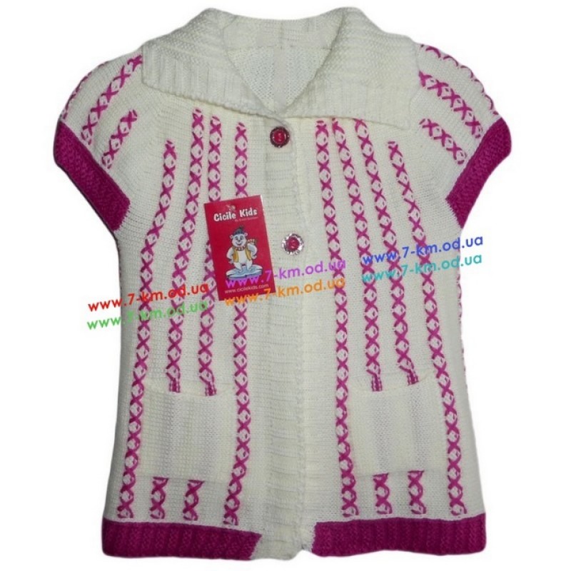 Безрукавка для дівчаток Vit5101 акрил 3 шт (1-3 роки)