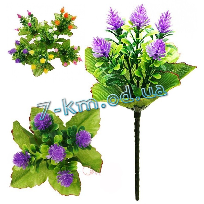 Букет RuS_Y-032 шишки пластик 30 штук