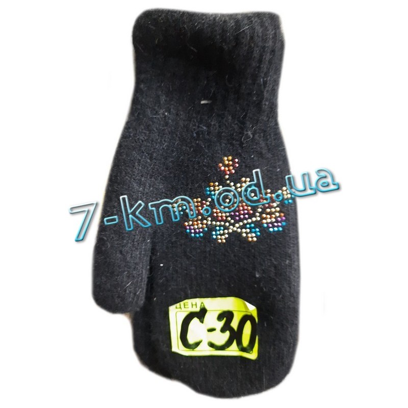 Варежки Rhinestones от "MOZ.ART" женские Zin_C30a акрил/шерсть 12 шт