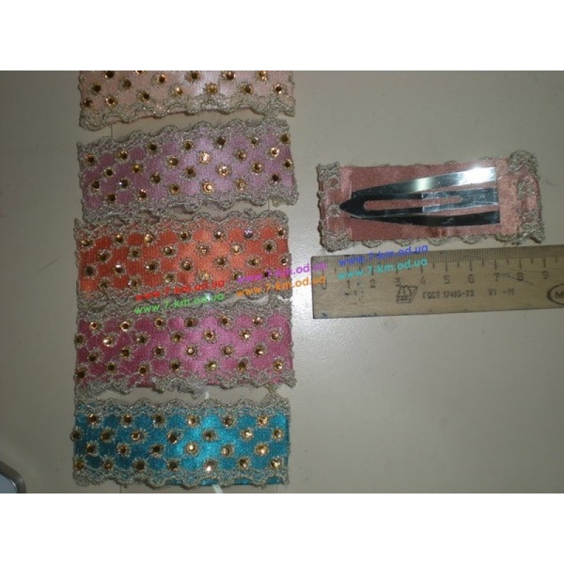 Шпилька-хлопушка BIG5067 тканина 12 шт