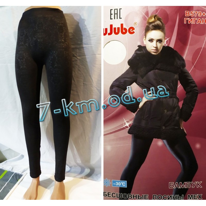 Лосины женские SemK_b579++ толстый мех 6 шт (52-56 р)