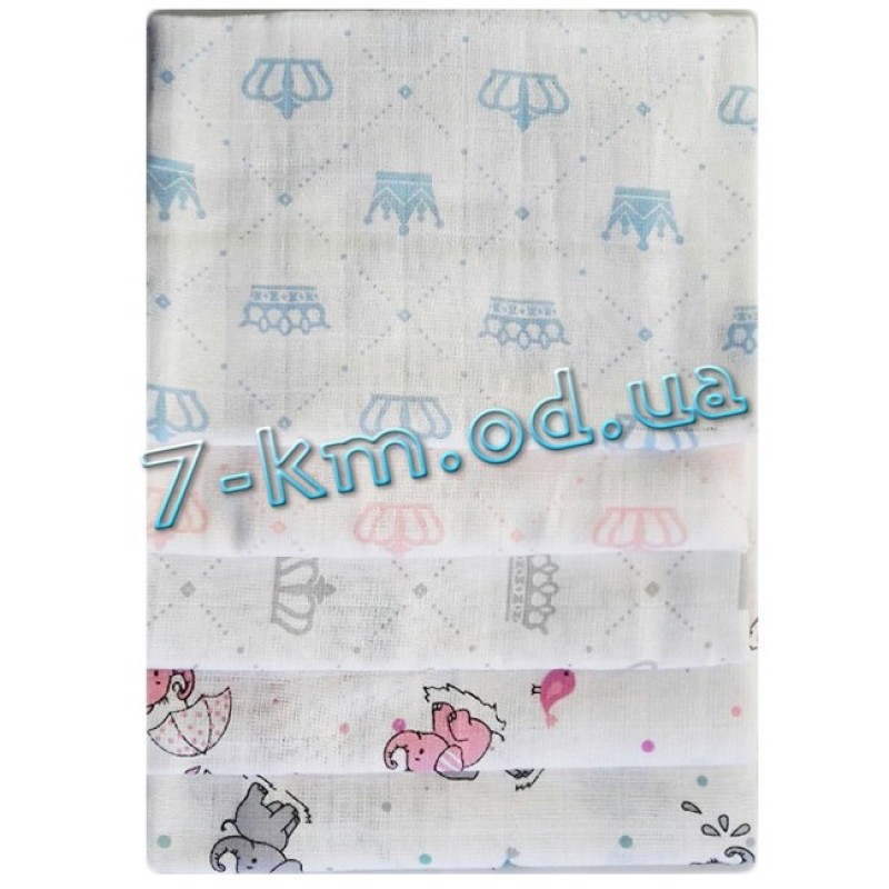 Пелюшка для малюків Vit1803 муслін 5 шт (80х80 см)