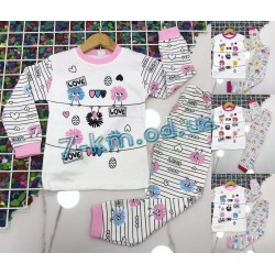 Пижама для девочек CMM100921 трикотаж 3 шт (4-6 лет)