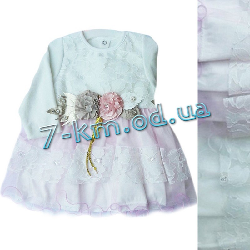 Сукня для Дівчаток Vit2031 велюр/фатин 3 шт (6-18 міс)