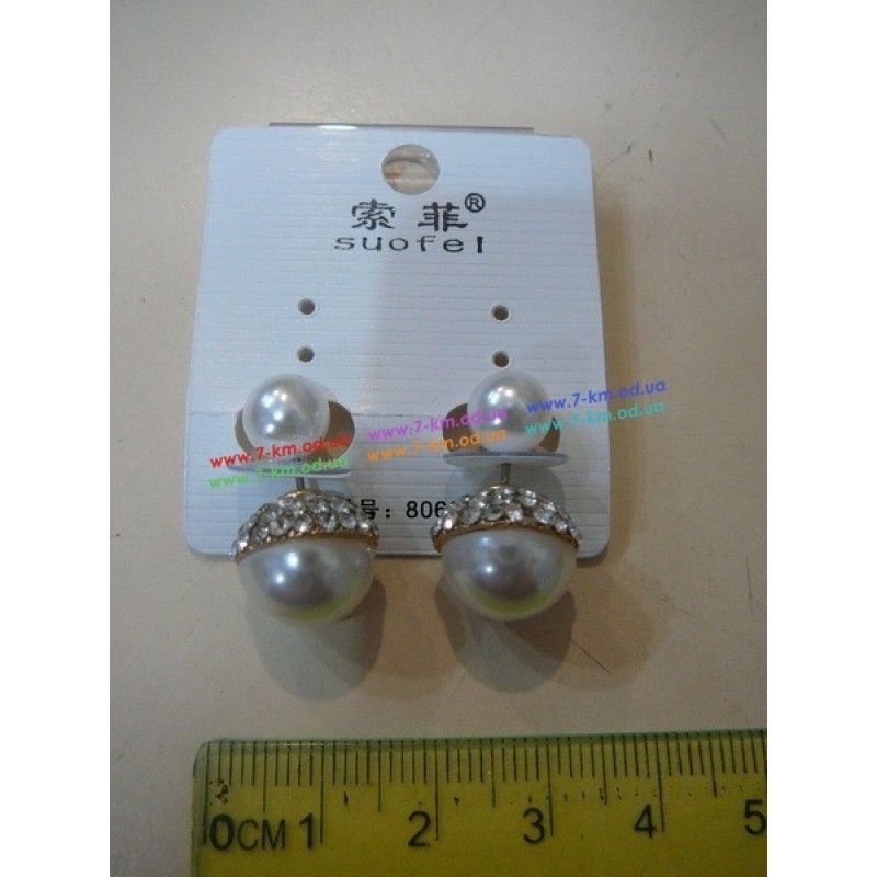 Серьги BIG7675 пластик 1 пара