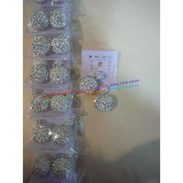 Сережки BIG7706 метал 12 пар