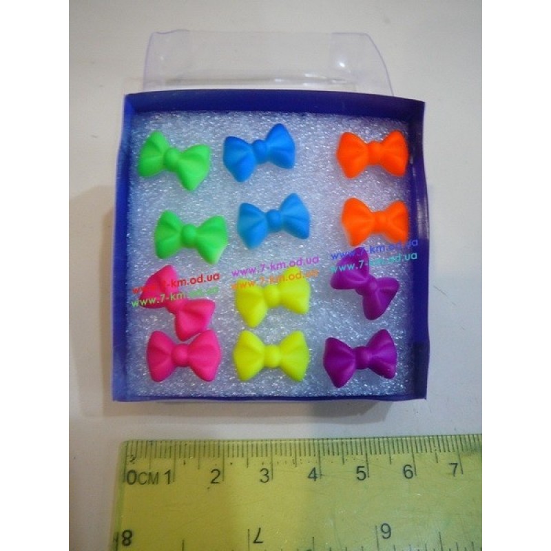 Сережки BIG7861 пластик 6 пар