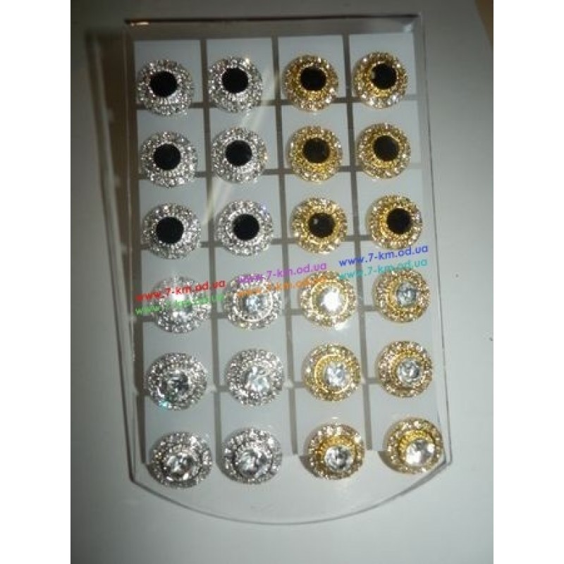 Серьги BIG6720 металл 12 пар