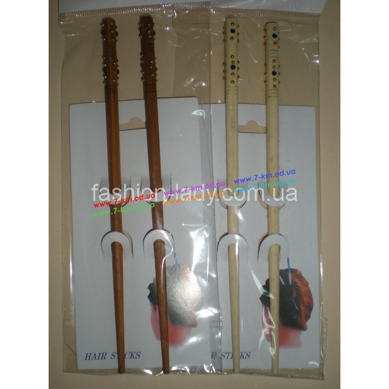 Шпилька для волосся BIG1813 дерево 24 шт