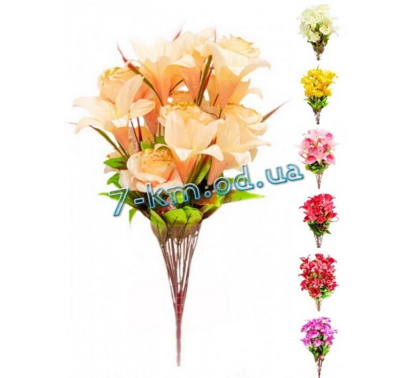 Букет RuS_В-142/18 роза с лилией 7 штук