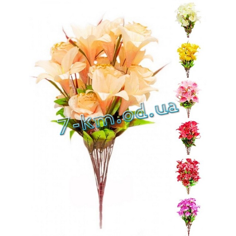 Букет RuS_В-142/18 роза с лилией 7 штук