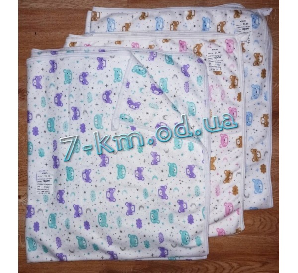 Одеяло для малышей NaHa2110 двухсторонний флис 1 шт (100*90)