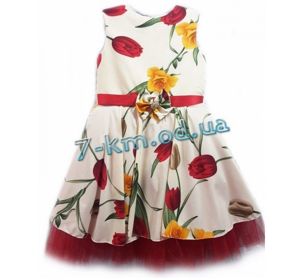 Плаття для дівчаток BaN150204 атлас/шифон 1 шт (7-10 років)