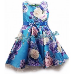 Платье для девочек BaN150207 атлас/шифон 1 шт (7-10 лет)