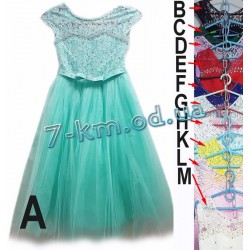 Плаття для дівчаток BaN150262 атлас/шифон 1 шт (6-8 років)