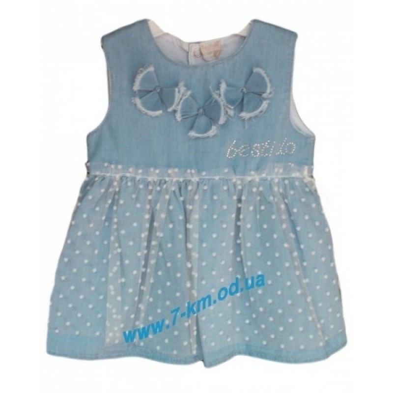 Сарафан для дівчаток Vit00171 джинс 3 шт (4-9 міс)