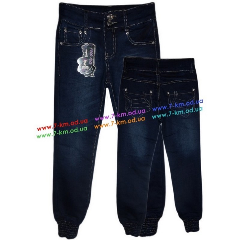 Брюки для девочек PaH1205 джинс 6 шт (6-11 лет)