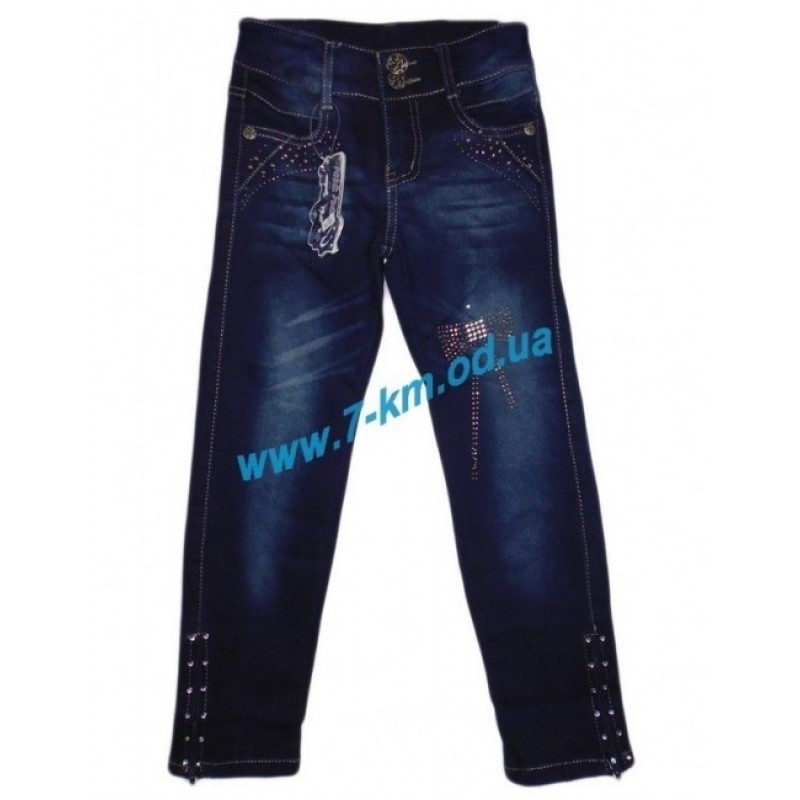 Брюки для девочек PaHhc1601 джинс 6 шт (6-11 лет)