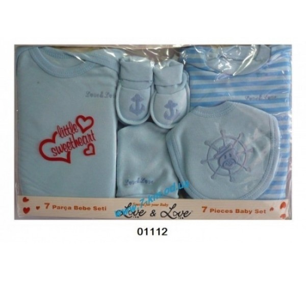 Комплект 7 предметов, для новорожденных Vit01112 коттон 1 шт (0-3 мес)