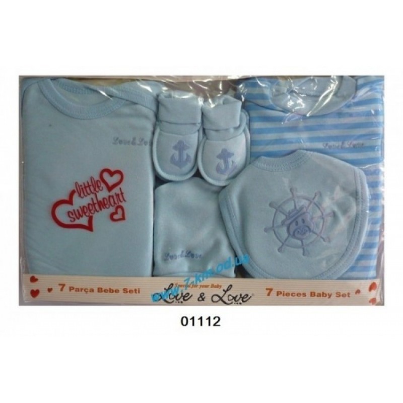Комплект 7 предметів, для немовлят Vit01112 коттон 1 шт (0-3 міс)