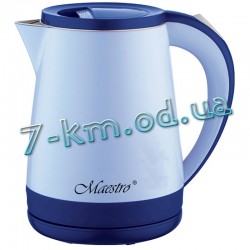 Электрочайник PoS_MR-037-BLUE (диск) 1,2 л Maestro 8 шт/ящ