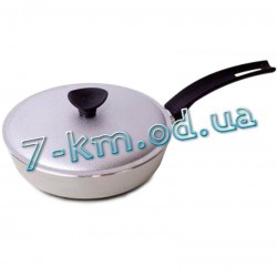 Сковорода 22 см "TALKo" PoS_D50221 (стенка 5мм, дно 5мм), с крышкой, без а/п покрытия