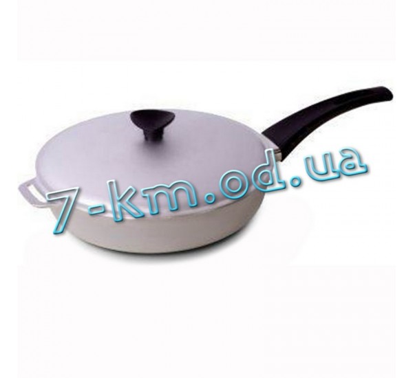Сковорода 28 см "TALKo" PoS_D50281 (стенка 5мм, дно 5мм), с крышкой, без а/п покрытия