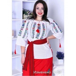 Блуза-вишиванка жіноча 1 шт (44-52 р) коттон VhV_090501