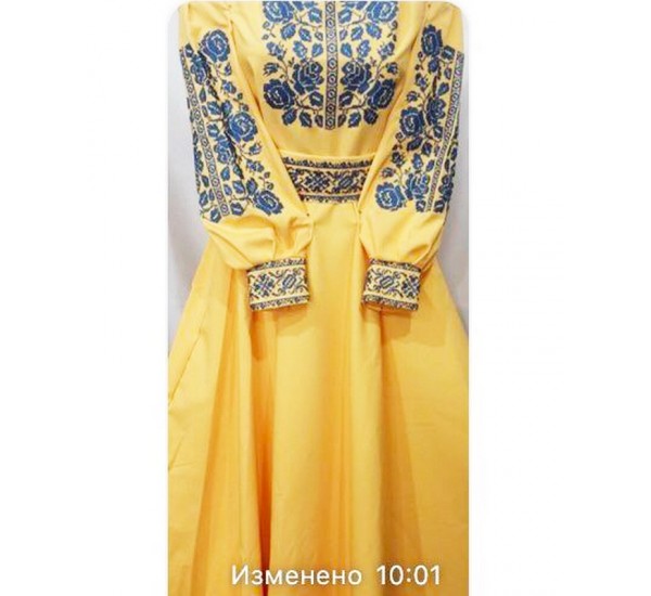 Платье-вышиванка женская 1 шт (норма) коттон VhV_090505