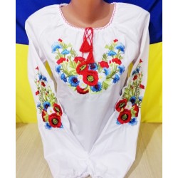 Блуза-вышиванка для девочек 4 шт (152-170 см) паплин VhV_090511