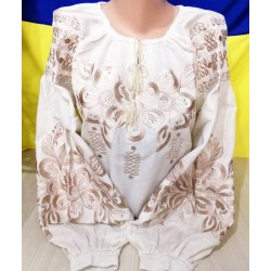 Блуза-вишиванка жіноча 1 шт (44-54 р) льон VhV_090515
