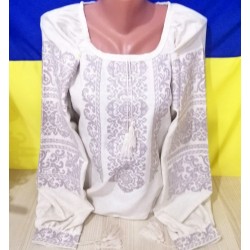 Блуза-вышиванка женская 1 шт (норма) лён VhV_090524