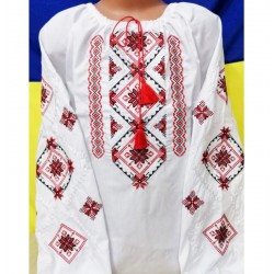 Блуза-вишиванка для дівчаток 4 шт (152-170 см) паплін VhV_090545