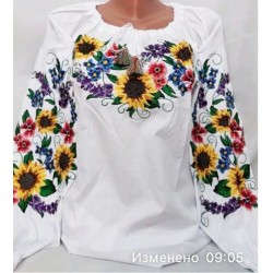 Блуза-вышиванка "Агата" женская 5 шт (S-2XL) коттон VhV_090546