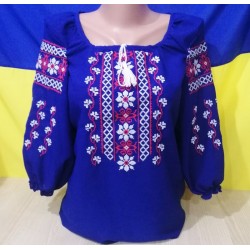 Блуза-вишиванка жіноча 6 шт (46-56 р) шифон VhV_090552