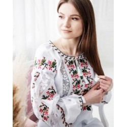 Блуза-вышиванка "Мєрєжка" женская 1 шт (норма) лён VhV_090561