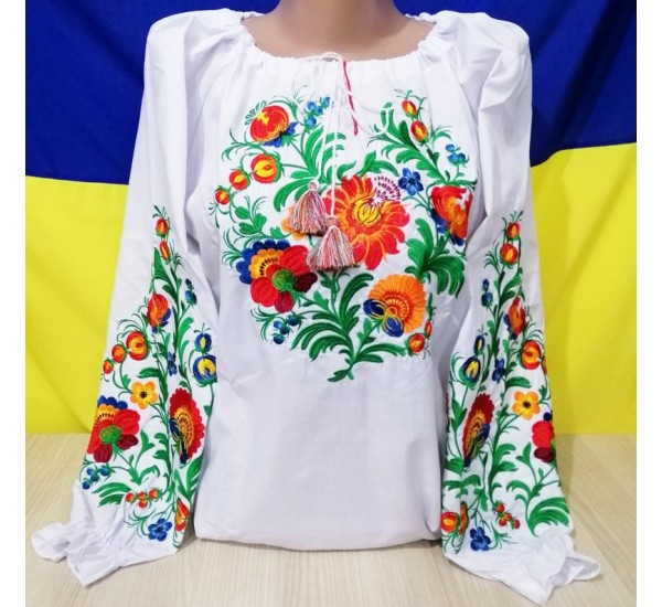 Блуза-вишиванка "Писанка" жіноча 5 шт (S-2XL) бавовна VhV_090563