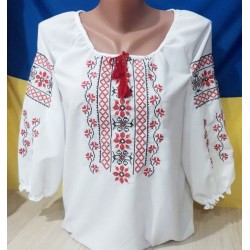 Блуза-вишиванка жіноча 6 шт (46-56 р) шифон VhV_090567